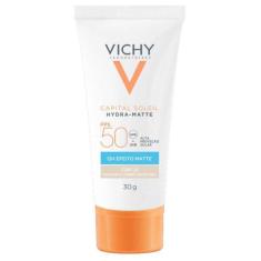 Protetor Solar Facial com Cor Vichy - Hydra-Matte FPS50, 1.0
