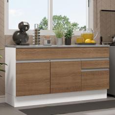 Balcão Gabinete de Pia Armário de Cozinha 150 cm 2 Gavetas 2 Portas (C