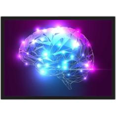 Quadro Decorativo Psicologia Cérebro Medicina Decorações Com Moldura -