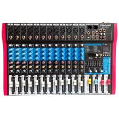 Mesa De Som Analógica Soundvoice 12 Canais Ms122 Eux Efeitos