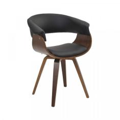 Cadeira Base Madeira Betina Pu Rivatti Preto