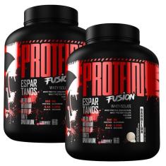 Kit 2x Protein Fusion Whey Isolate 1800g - Espartanos-Unissex