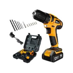 Parafusadeira Furadeira Com Maleta Bateria 12V Bpf 12K3 Wap, Bivolt