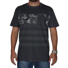Camiseta Hang Loose Especial Volcano Full - Preto/Mescla