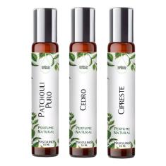Kit 3 Perfumes Spray 10Ml - Notas Terrosas Para Ele