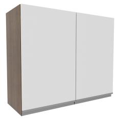 Armário Aéreo Glamy 80cm 2 Portas Rustic/Branco Madesa