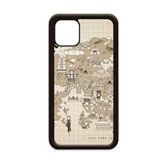 Capa com mapa tradicional de Hong Kong Visit China para iPhone 11 Pro Max para Apple Mobile Case Shell