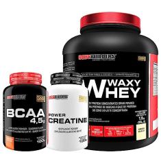 Kit Waxy Whey 2kg + BCAA 4,5 100g + Power Creatina 100g – Bodybuilders (Baunilha)
