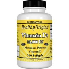 Vitamin D3 10 000Iu, 120 Cápsulas, Healthy Origins