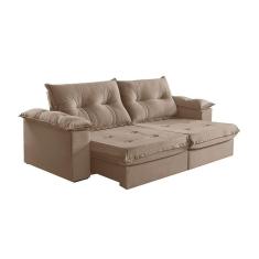 Sofá 2 Lugares Retrátil E Reclinável Martins M-164 Veludo Bege