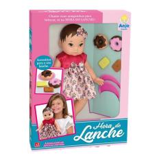 Boneca Hora do Lanche Anjo 37cm - Acessórios Inclusos