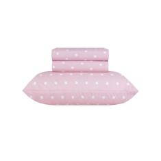 Jogo de Cama Solteiro Sultan 180F Sonhare Prata Poá 3 Peças