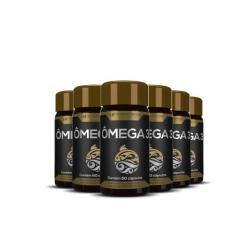 6x OMEGA 3 OLEO DE PEIXE PREMIUM 60CAPS 1400MG HF SUPLEMENTS - HF SUPL