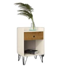 Mesa De Cabeceira Gab Estilo Retrô Pés De Ferro - Comprar Móveis Em Ca