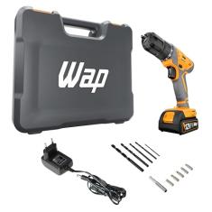 WAP Parafusadeira Furadeira à Bateria 3/8" 12V WF 12K3.2 com 18 Níveis de Torque, 2 Níveis de Velocidades e Maleta