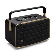 Caixa De Som Portátil Jbl Authentics 300 Com Alça, Bluetooth Preto Bivolt