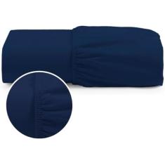 Lençol Elástico Cama Casal Queen Liso Avulso Percal 100% Algodão - Lov