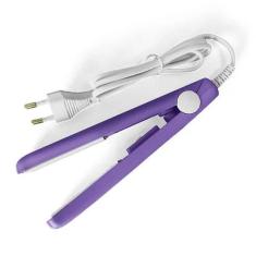 Mini Chapinha Prancha Viagem Cabelo 17Cm Bivolt 110220V Roxo