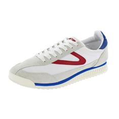 TRETORN Tênis feminino casual com cadarço Rawlins, Branco/Azul/Vermelho, 36