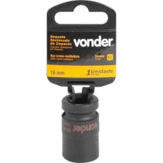 Soquete Sextavado de Impacto Encaixe 1/2" 16mm Aço Cromo - Vonder