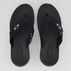 Chinelo Oakley Killer Point II Preto e Branco, 43
