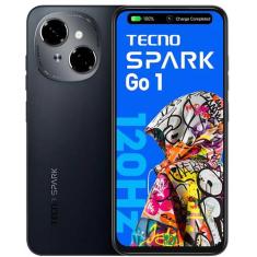 Smartphone Tecno Spark GO1 128GB/8GB Ram Câmera dupla 13mp HDR 120Hz P