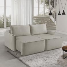 Sofá Retrátil 160cm com Porta USB 2 Lugares Moon 2321 Estofart
