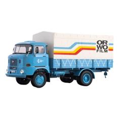 Miniatura caminhão alemão ixo ifa w50 1970 orwo film 1/43, Azul