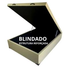 Cama Box Baú Casal com 48cm de altura - Blindado / Reforçado