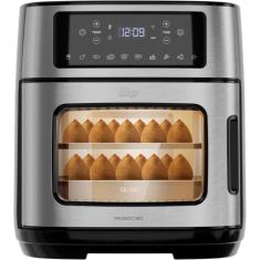 Fritadeira Elétrica Wap Air Fryer Oven Digital 12l 110v, Preto e Prata