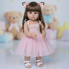 Boneca Reborn Realista 100% Silicone Pode dar Banho NewHappy - New Hap
