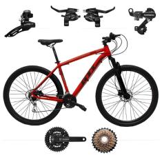 Bicicleta Aro 29 Gti Roma Bike 21v Index Alumínio Freio a Disco Suspensão Componentes Shimano-Unissex