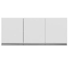 Armário Aéreo Cozinha Andréia 3 Portas 120 Cm Branco 1839