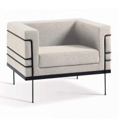 Poltrona Le Corbosier Daf Mobiliário Bege