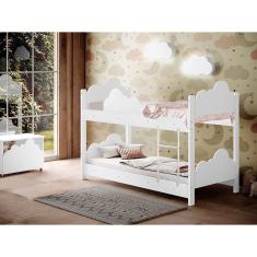 Beliche Infantil Marina Branco com 2 Luminárias Divaloto