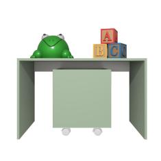 Mesa Organizadora de Brinquedos Infantil 1 Baú 100% MDF PlanCasa