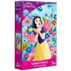 Quebra Cabeça Branca De Neve 100 Peças Metalizado Toyster