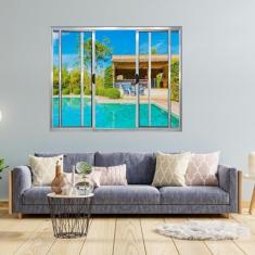 Janela Vitrô de Alumínio 4 Folhas 120 x 120cm Modular Brilhante Cinza