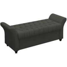 Recamier Calçadeira Bau 160 cm Pes MDF Ogeo Linho SL 74 Peer