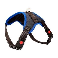 Peitoral AMF Texas Azul para Cães - Tamanho 01 - AMF Pet