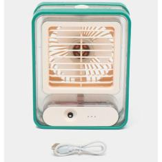 Ventilador Umidificador Led Silencioso Três Velocidades Mesa - RELET