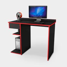 Escrivaninha Gamer Mesa com Gaveta e Prateleira  ABX 95x82cm