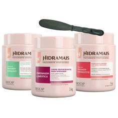 Creme Drenagem Linfática+FirmingDetox+Esfoliante Média Abrasão Hidrama