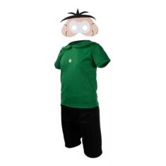 Fantasia Infantil Roupa Cebolinha Com Máscara ( dos 6 meses aos 12 ano