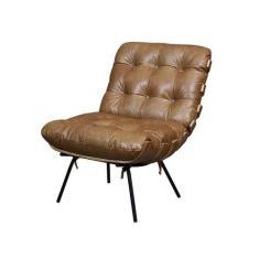 Poltrona de Couro Costela - Soft Brown - Mempra - Mempra Design