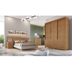 Guarda Roupa Solteiro 3 Portas 9 Gavetas - Capri-Cumaru - Móveis Novo 