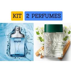 Kit 2 perfumes 1 Arbo + 1 Kaiak Refrescante dia e noite Presente mais 