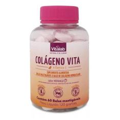 Colágeno Vita Balas Mastigáveis Sabor Morango - Vitalab