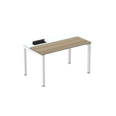 Mesa Plataforma Para Coworking 120x792 Psc120 Noce Naturalle-branco