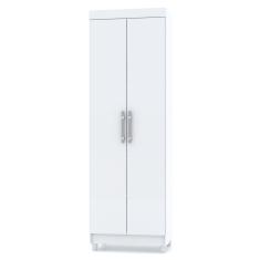 Armário Multiuso Line 2 Portas 5 Prateleiras Branco